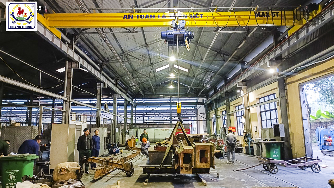 Cầu Trục Dầm Đơn Dưới 5 Tấn – Giải Pháp Tối Ưu Cho Xưởng Vừa Và Nhỏ